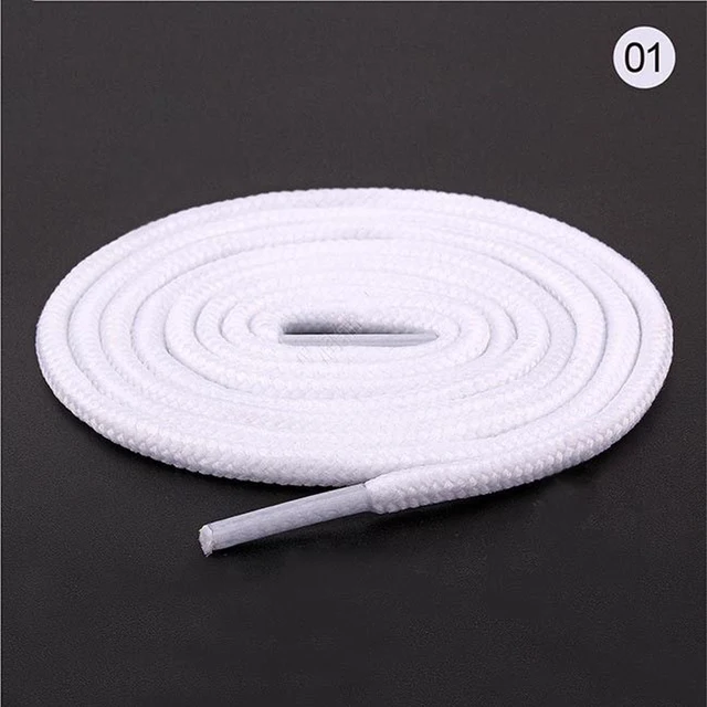 100cm/150cm Long of Round Shoelaces Shoe Strings Shoe Laces Cord Ropes for Boots Sneakers Unisex Rope Multi Color Waxed 01