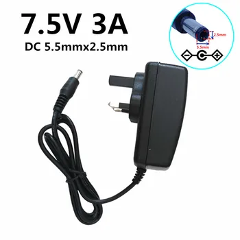 

1Pcs US EU UK AU Plug universal DC power AC100-240V to DC 7.5V 3A AC Converter Adapter Power Supply 5.5mm*2.5mm/5.5mm*2.1mm