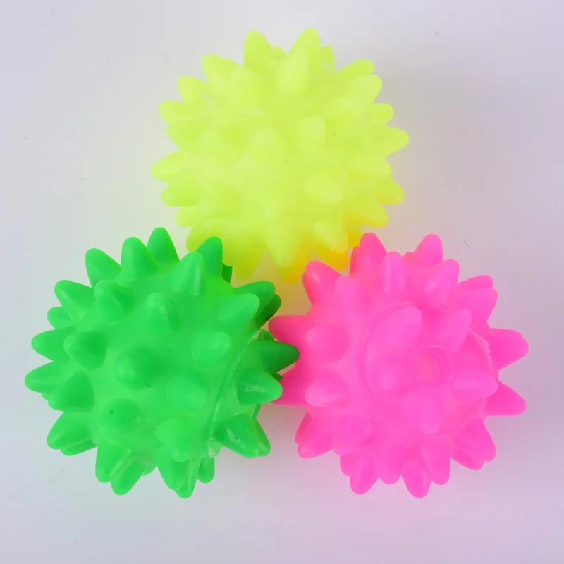 

Hot Small Pets Puppy Dog Cat Squeaky Rubber Chew Bell Ball Play Funny Toy 2018