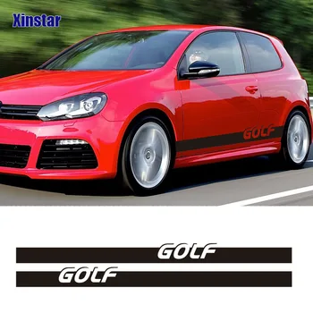 

2pcs MK6 MK7 MK5 car side body decoration sticker For VK Volkswagen GOLF R GOLF6 GOLF7 GOLF5 golf 7.5