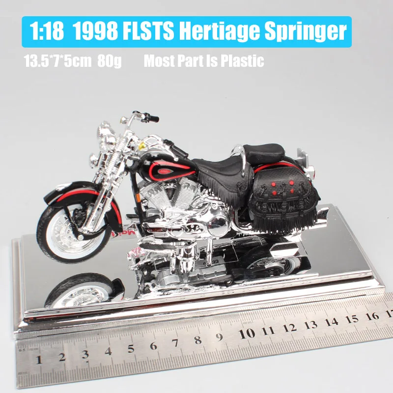 1/18 модель Maisto Ретро 1998 FLSTS Heritage Спрингер смягчающий старый мальчик Мотор велосипед Diecasts& игрушечный автомобиль модель мотоциклетная игрушка автомобиль