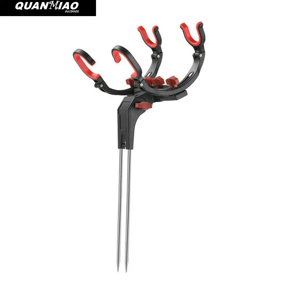 

Outdoor Fishing Stand Holder Universal Fishing Pole 360 Degree Adjustable Foldable Bracket Sea Lake Fish Rod Fix Pole Rack Stand
