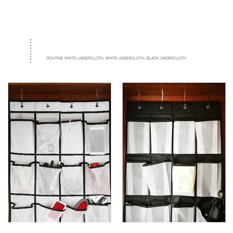24 Pocket Shoe Hanging Bag Multi-layer Organizer Door Rear Wall Hanging Net Save Space Storage Bag Home Decoration Supplies