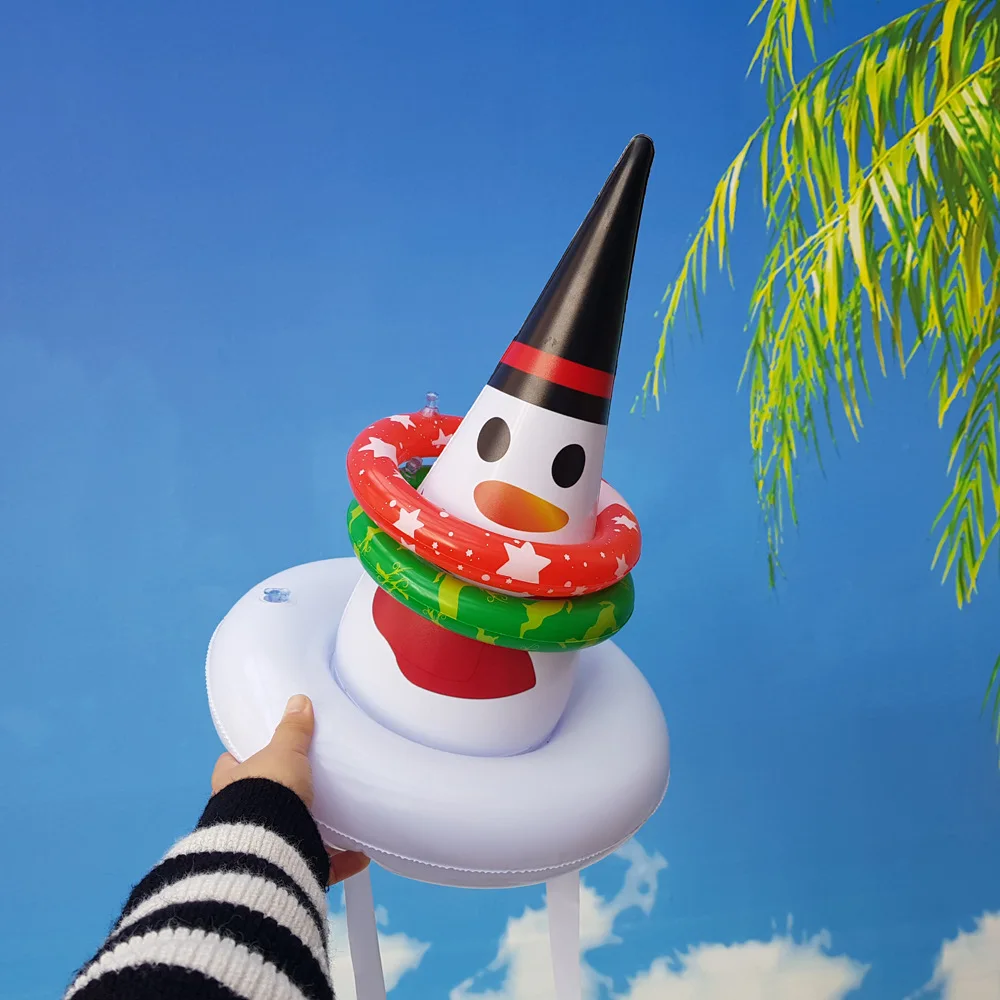 OHEART Navidad надувные Рога Кольцо для шляпы Toss ПВХ Праздник Вечеринка игра игрушки подарки Рождество украшение для дома год