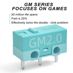 8pcs Kailh GM2.0 micro switch 20M life gaming mouse Micro Switch 3 Pin blue used on computer mice left right button