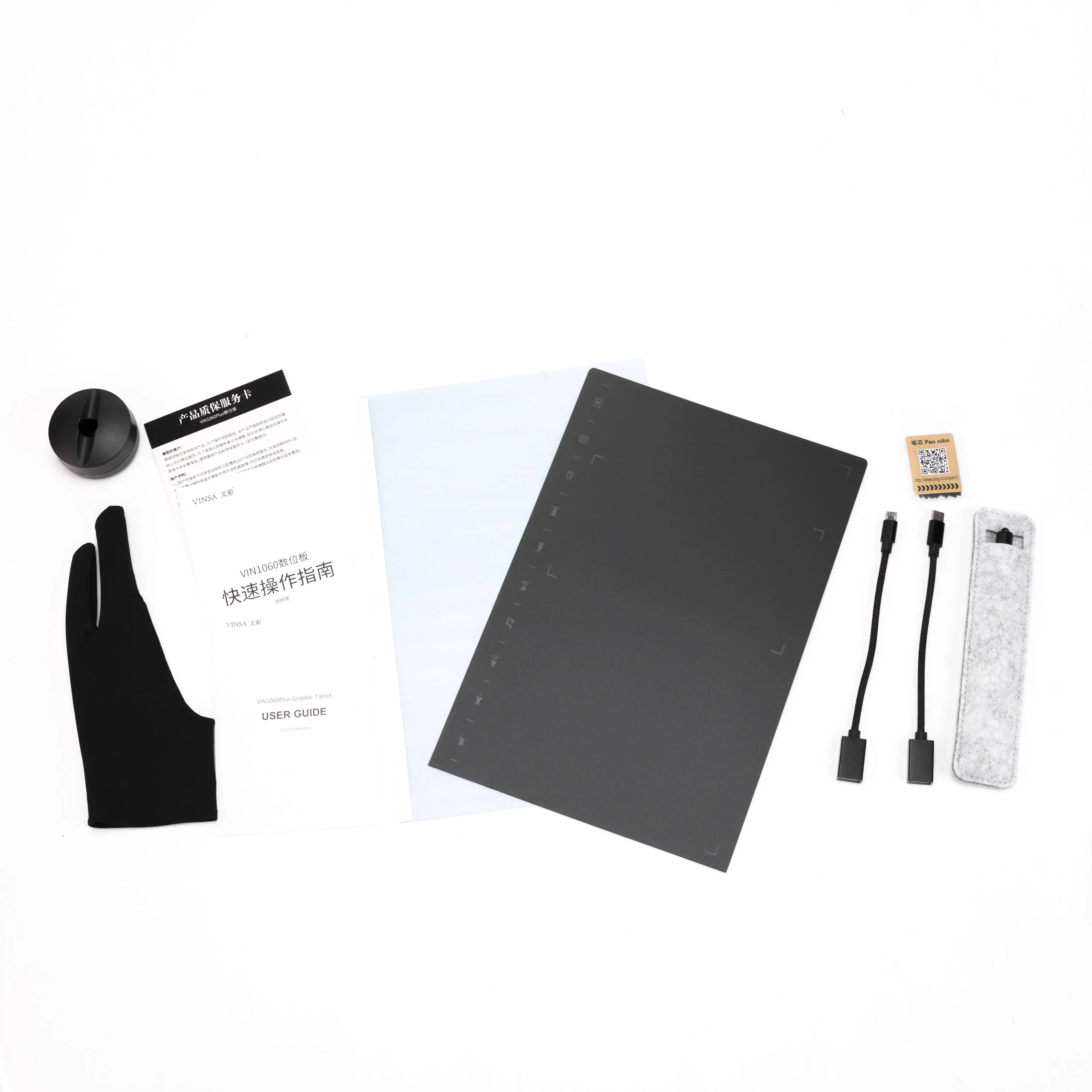 10x6" Professional Graphics Drawing Tablet 12 Express Keys 8192 Levels Battery-Free Stylus/8pcs Nibs/Pen Clip Support PC/Laptop - Image 5