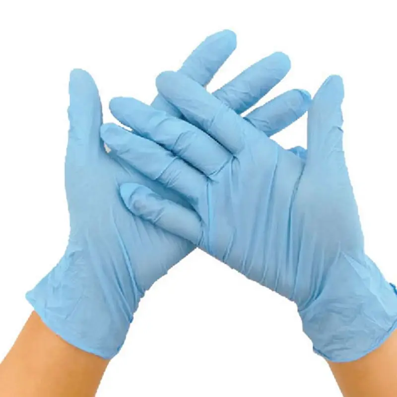 100Pcs Industrial Medical Disposable Nitrile Gloves Latex Free Non Sterile Stretch Thicken Mittens for Kitchn Cooking Laboratory