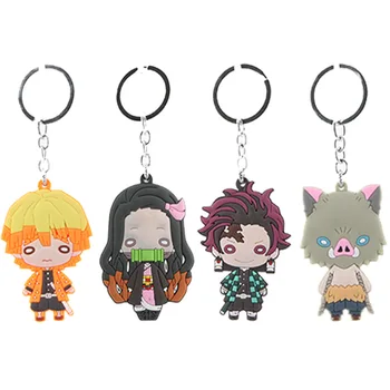 

Demon Slayer:Kimetsu no Yaiba Two-sided Acrylic Keychain Cosplay Anime Pendant Keyring Key Chains