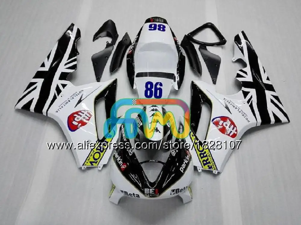 OEM литья под давлением для Triumph Daytona 675 09, 10, 11, 12, 82BS. 12 Daytona-675 Daytona675 2009 Белый Черный 2010 2011 2012 Полный обтекатели - Цвет: No. 22