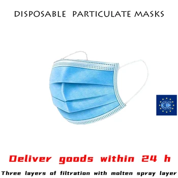 

Ultra-fast shipping 10/20/50/100pcs anti-pollution non-woven melt-blown cloth three-layer KN94 Fpp2 Anti-Dust Mask