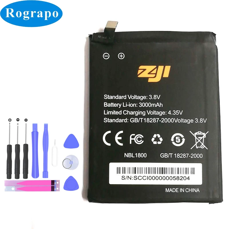 

New 3000mAh Original Replacement Battery For HOMTOM ZOJI Z6 Z7 Bateria Baterij Cell Mobile Phone Batteries