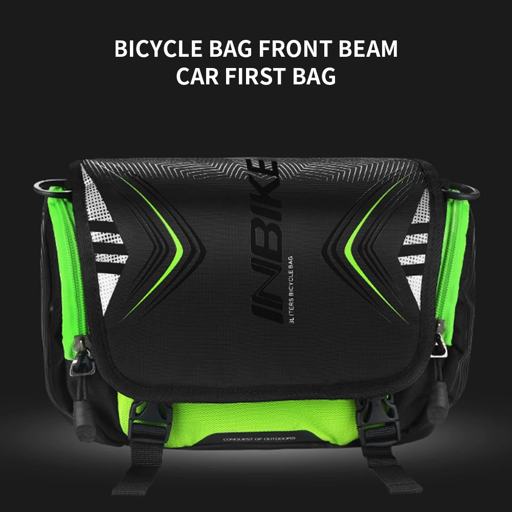 Road Bicycle Shoulder Backpack Large Capacity Front Tube Portable Waterproof Adjustable Strap Cycling Quick Release Bike Bag