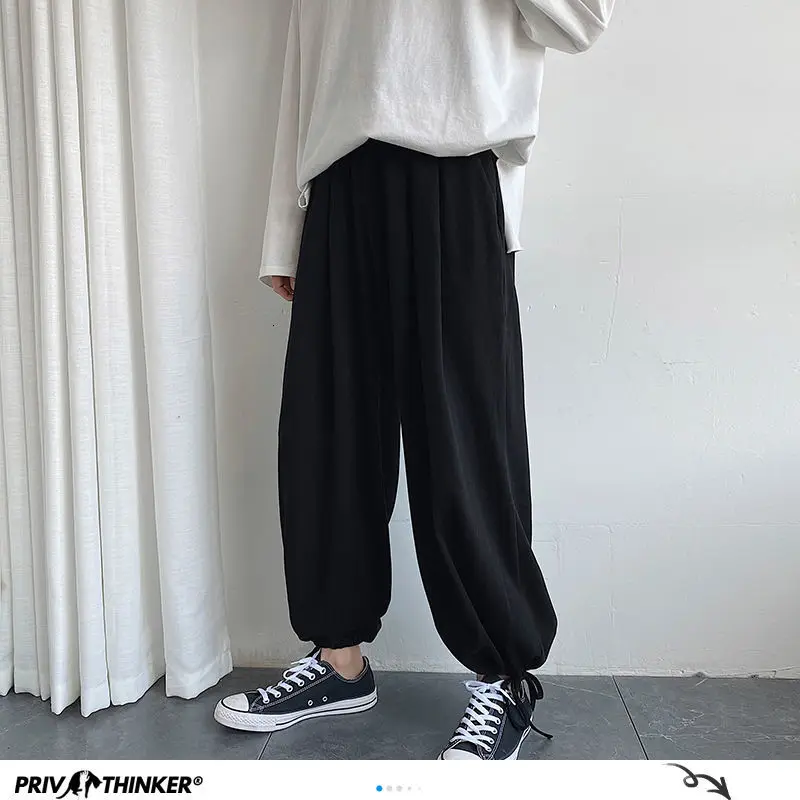 Privathinker Ins Style Men Oversized Sweatpants Korean Streetwear Loose Joggers Pants Harajuku Male Wide Leg Casual Harem Pants Privathinker Ins Style Men Oversized Sweatpants Korean Streetwear Loose Joggers Pants Harajuku Male Wide Leg Casual Harem Pants
