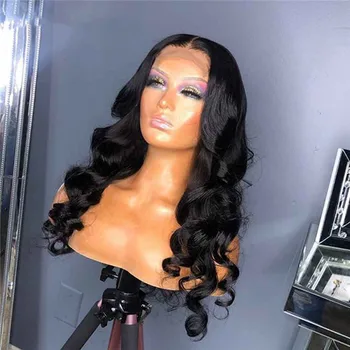 

Natural Wave Wig Lace Front Human Hair Wigs with Natural Hairline PU Silk Base Wig with Baby Hair Bleached Knots For Women
