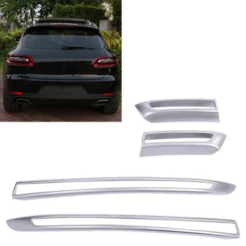 

Chrome ABS Rear Fog Lamp Frame Decoration Cover Trim For-Porsche Macan 2015-2017
