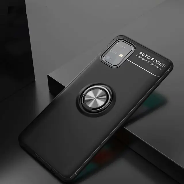 Ring Silicone Case For Samsung Galaxy M31 M21 M30S A11 A41 A01 A21S A81 A91 M10 M30 Case Anti-fall Phone Soft Cover 1