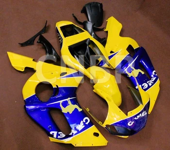 

YZF600 R6 1998 - 2002 Motorcycle Fairing for YAMAHA YZFR6 98 99 Yellow Blue for camel Fairing YZF R6 2002 Fairing