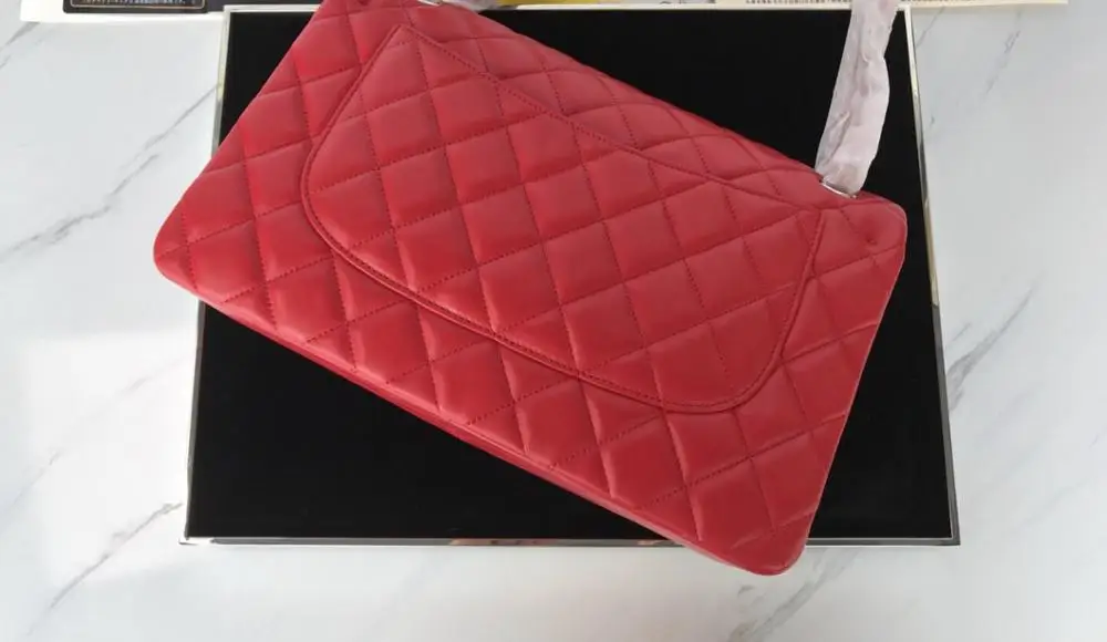 Высокое качество Классический cuero Real marca famosa mujer bolso moda alta calidad Кроссбоди piel de oveja bolsos disegnador de lujo - Цвет: Красный