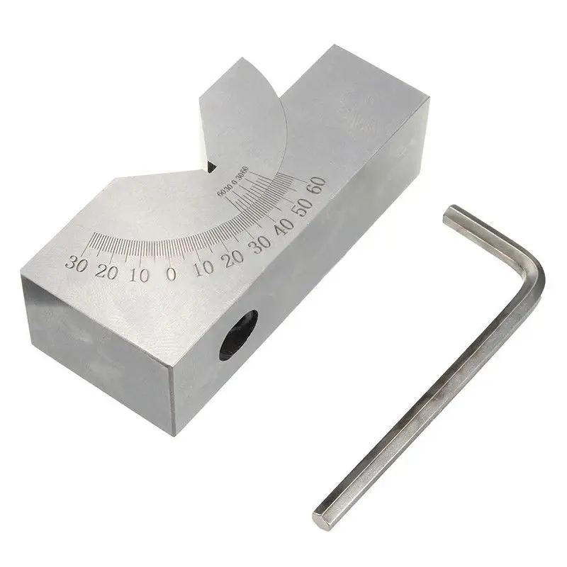 

Micro Adjustable Angle Milling 0°To 60 Wrench Kit Measure Precision Gauge 75*25*32mm Toolmaker Reliable