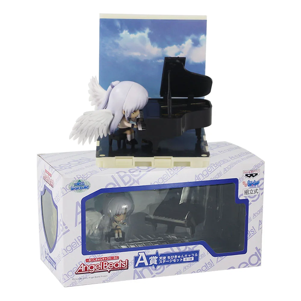 6 5 см аниме Angelbeats Angel Beats Tenshi Kanade Play Piano ПВХ фигурка милая девушка Коллекционная