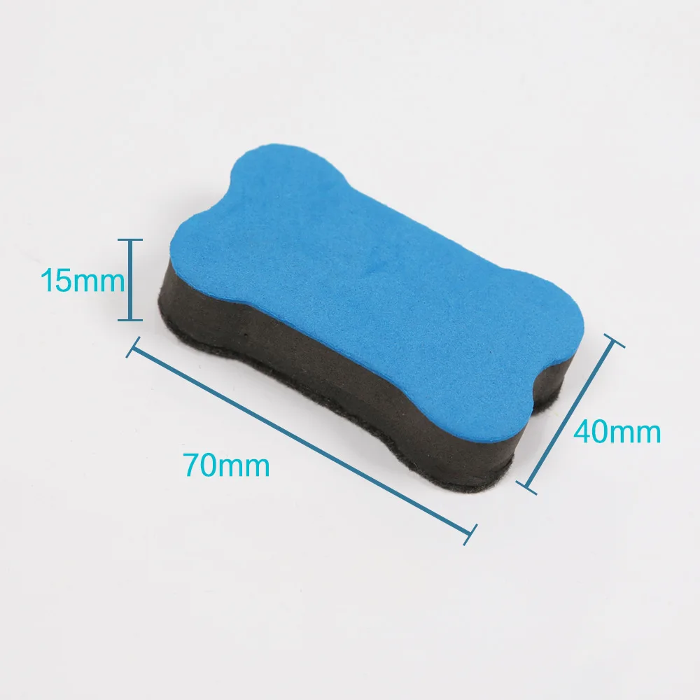 Mini Bone EVA Sponge Magnetic Whiteboard Eraser Dry Erase Board Marker Cleaner Chalk Blackboard Wipe 3Pcs School Office Supplie magnetic whiteboard erasers