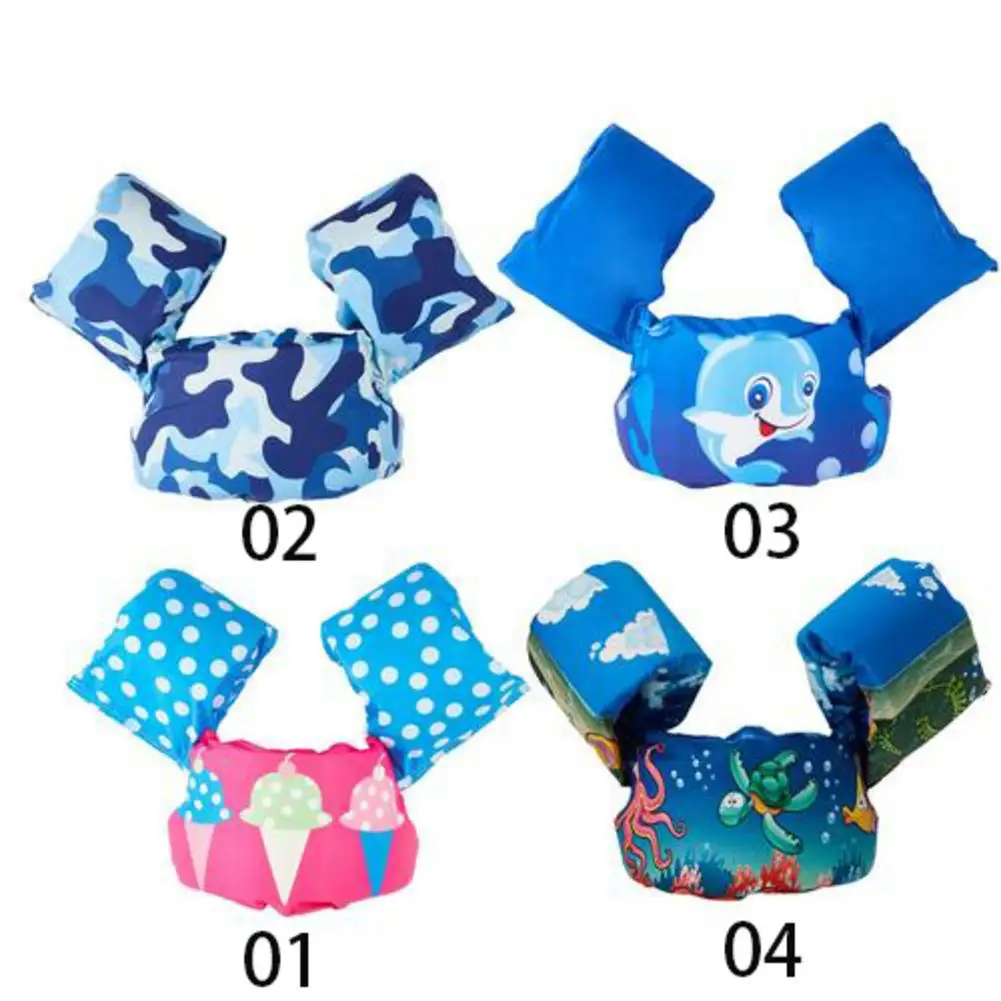 

2-6 Years Old Children Learn to Swim Buoyancy Suits Buoyancy Arm Ring Float Sleeves Children's Swim Vest Cartoon Swim Pool Swimm