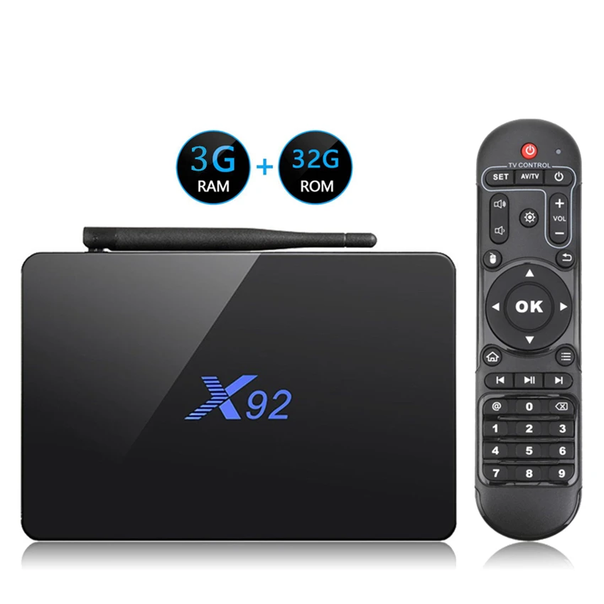 X92 2 ГБ/3 Гб 16 Гб/32 ГБ Смарт медиаплеер Android 7,1 tv Box Amlogic S912 Восьмиядерный KD16.1 двойной Wifi 4K телеприставка - Цвет: 3G 32G