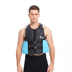Adult Professional Swimming Rafting Life Jacket Outdoor Buoyancy Suit Snorkeling Survival Equipment Plus size vest life jacket
