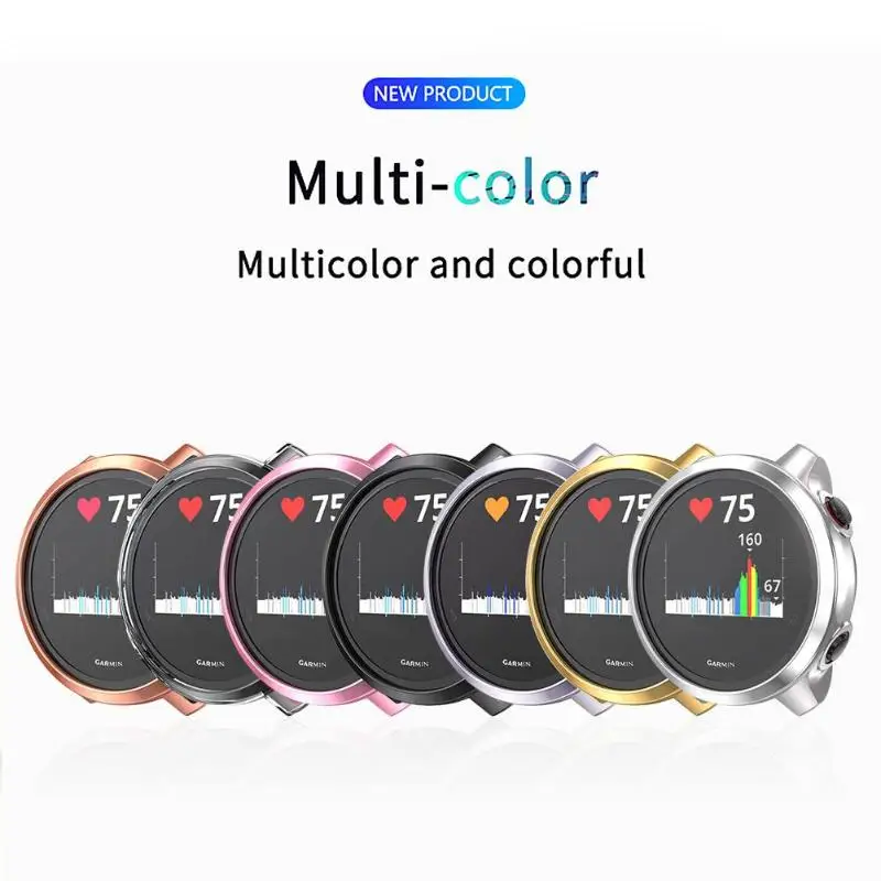 

TPU Protective Full Cover Case for Garmin Forerunner 245 Anti-fall Smart Watchband Protector for Garmin Forerunner 245 Case