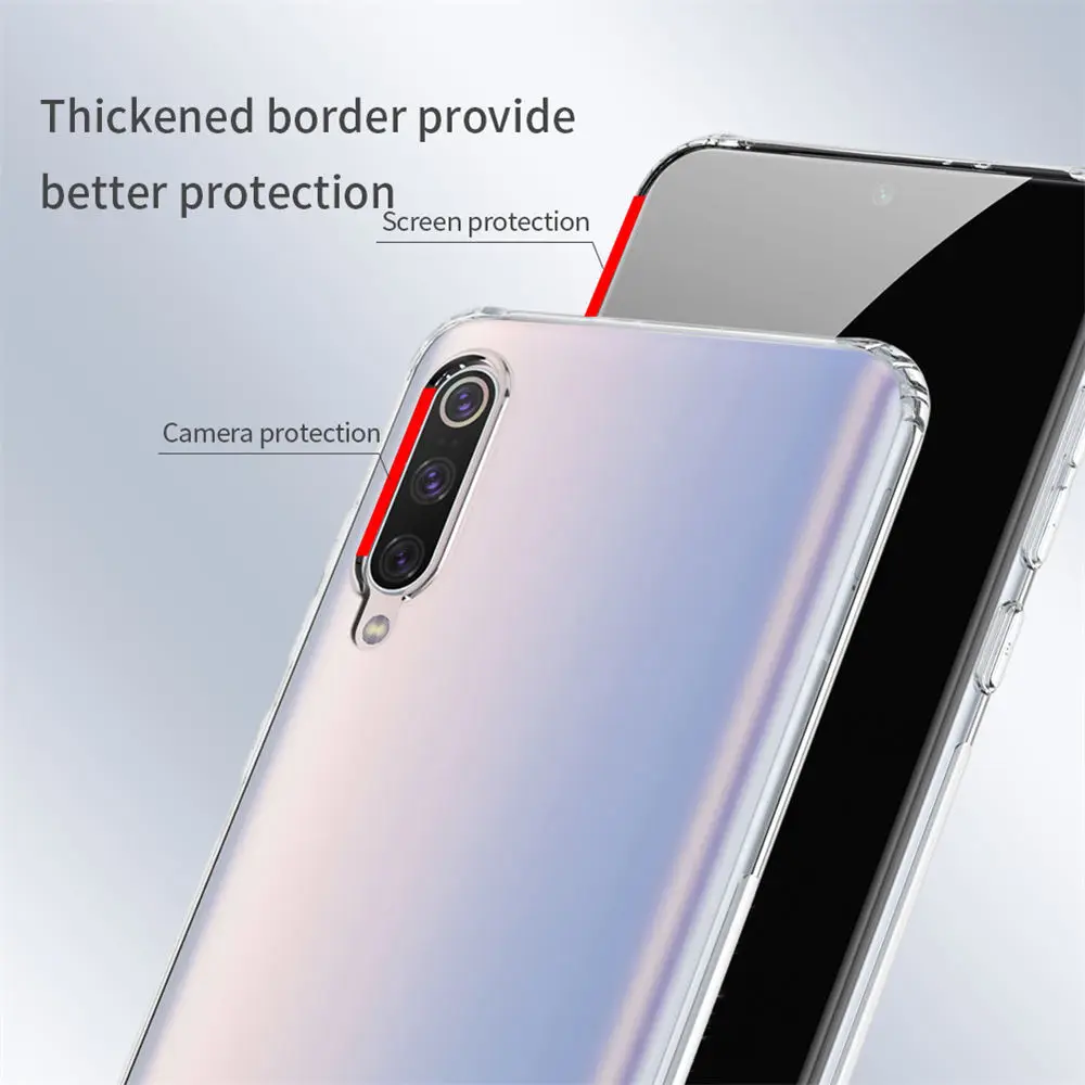 Прозрачный мягкий силиконовый чехол Nillkin из ТПУ для мобильного телефона Xiaomi Mi 9 Pro 5G, ультратонкий