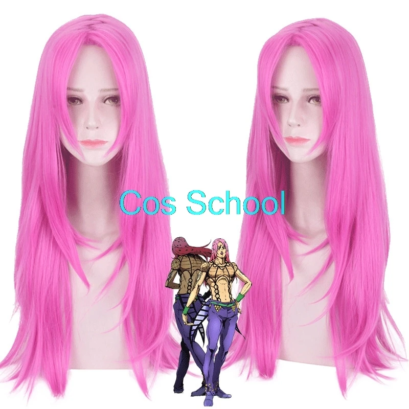 Diavolo Cos школьная JOJO невероятное приключение Золотой ветер Косплэй парики Bruno Сьерра-Леоне Narancia Ghirga Diavolo фуго Триш Una аниме крылья хеталия и страны - Цвет: Diavolo