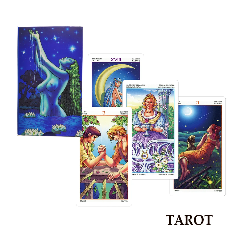 Billede af 2019 Wheel of the Year Tarot Cards deck mysterious multi-language Read Fortune For Personal use Board Game card game