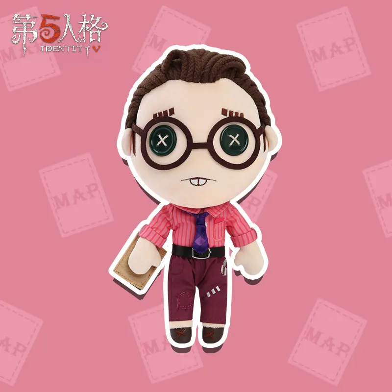 

Anime Lawyer Identity V Freddy Riley Cosplay Pillow Plush Doll Plushie Toy Change suit Dress Up Clothing Cute Christmas Gifts