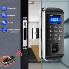 Biometric Fingerprint Lock Smart Door Lock With Remote Control Function Touch Screen Sliding Glass Door Anti-theft lock