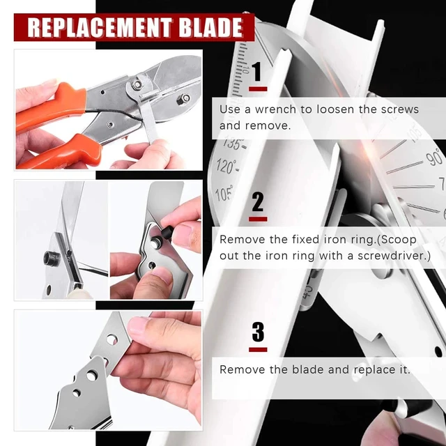 45 degree 90 degree edge angle scissors multifunction angle scissors wire slot cutter with 5 Replacement