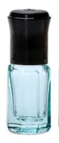 Wholesale 3ml Empty Essential Oil Bottles With Ball Octangle Glass Transparent Rall-on Bottle Perfum Makeup Refillable Container - Color: jade green