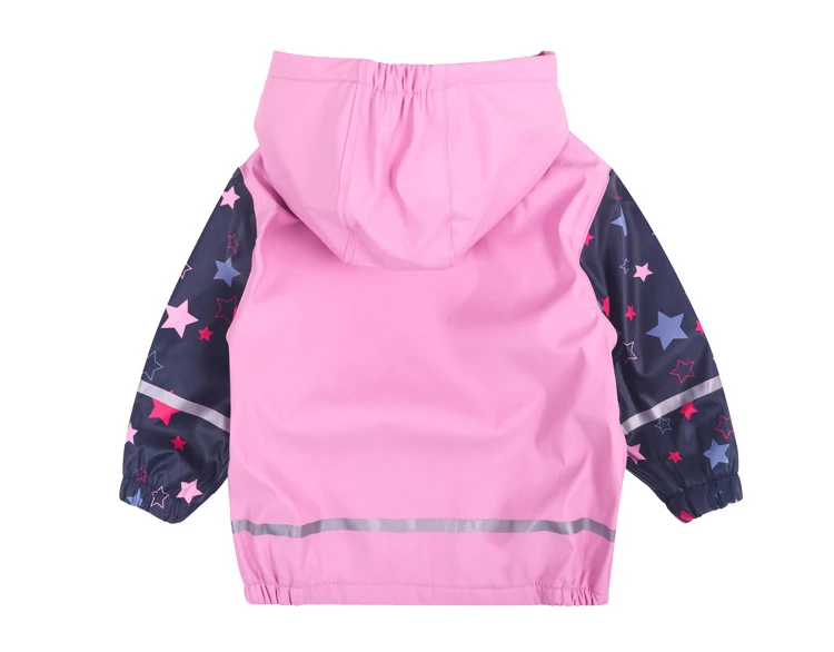 Dollplus/непромокаемая куртка из искусственной кожи с капюшоном; флисовый плащ для девочек; пальто; теплая верхняя одежда; сезон осень-зима; детская одежда