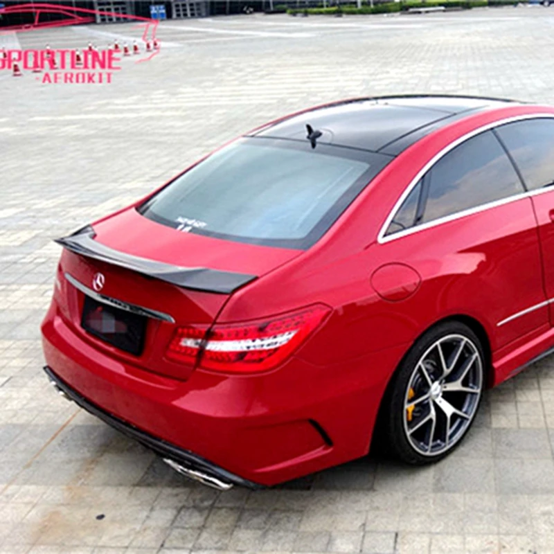 W207 C207 углеродное волокно/FRP спойлер багажника R стиль крыло для Mercedes E класс купе 2010- E200 E250 E300 E350