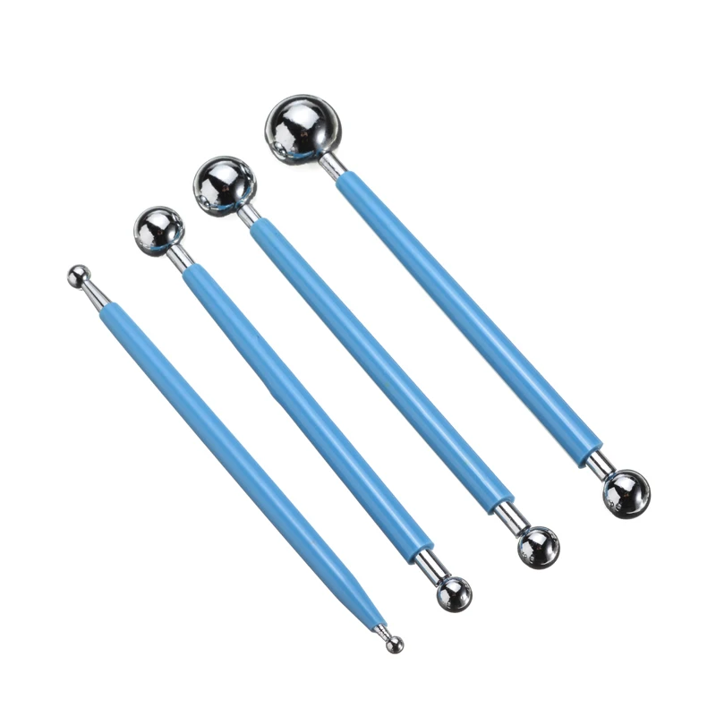 Shellhard 4x Modelling Ball Tool Set Polymer Clay Fondant Cake