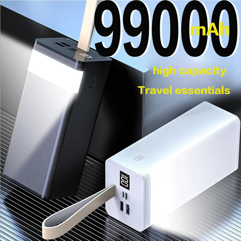 smart power bank Power Bank 99000mAh Portable Charging Power Bank 10000mAh 2USB PoverBank External Charger For Xiaomi Mi 9 8 IPhone battery pack for phone