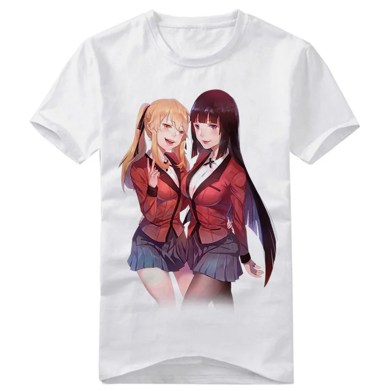 11 Аниме Kakegurui компульсивный игрок Yumeko Jabami Momobami Kirari короткий рукав Повседневная футболка модные унисекс вечерние футболки на Хэллоуин - Цвет: 11