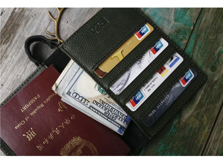 Новое поступление, Кожаная Обложка для паспорта из растительного дубления, ручная работа, винтажная натуральная кожа, унисекс, бизнес кошелек для паспорта и путешествий