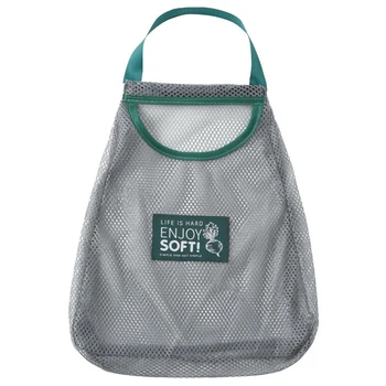 

Vegetable Storage Foldable Reusable Casual Mesh Net Washable Daily Travel Beach For Groceries Shopping Bag Portable Handbags