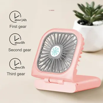

Portable Mini Fan Handheld Fan Home Office Desk Speed Adjustable USB Rechargeable Fan Air Cooler Outdoor Travel
