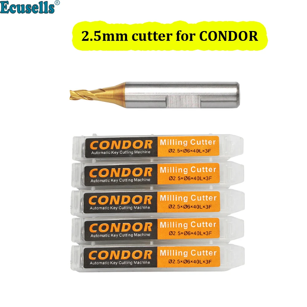 Xhorse CONDOR XC 미니 플러스 XC 007 돌고래 XP 005 키 커팅 기계 용 2.5mm 밀링 커터 프로브자동차