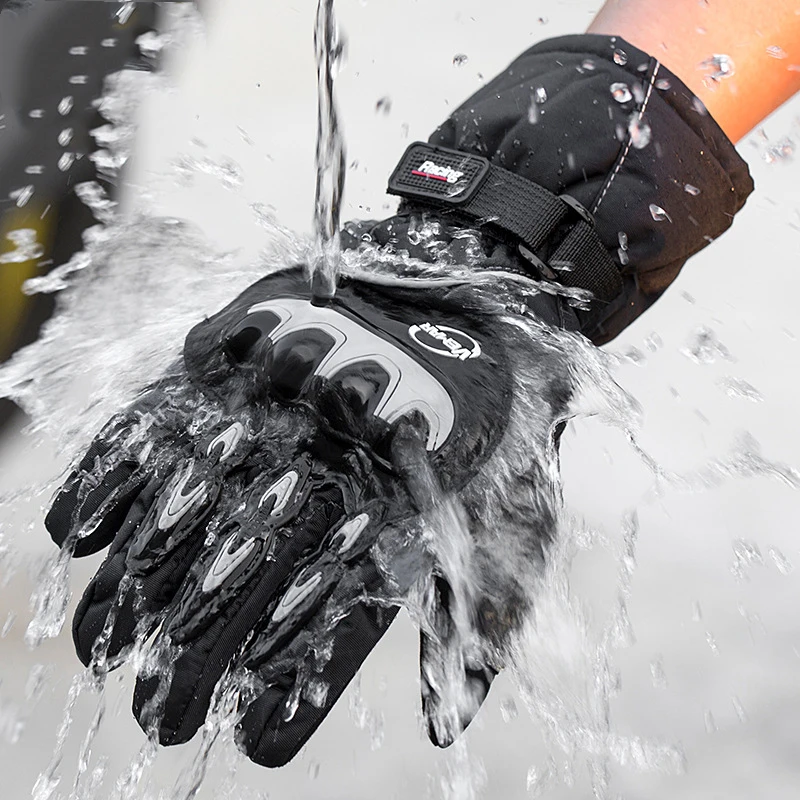 Tanio Wyprzedaż nowe rękawice motocyklowe zimowe ciepłe wodoodporne rękawice Outdoor