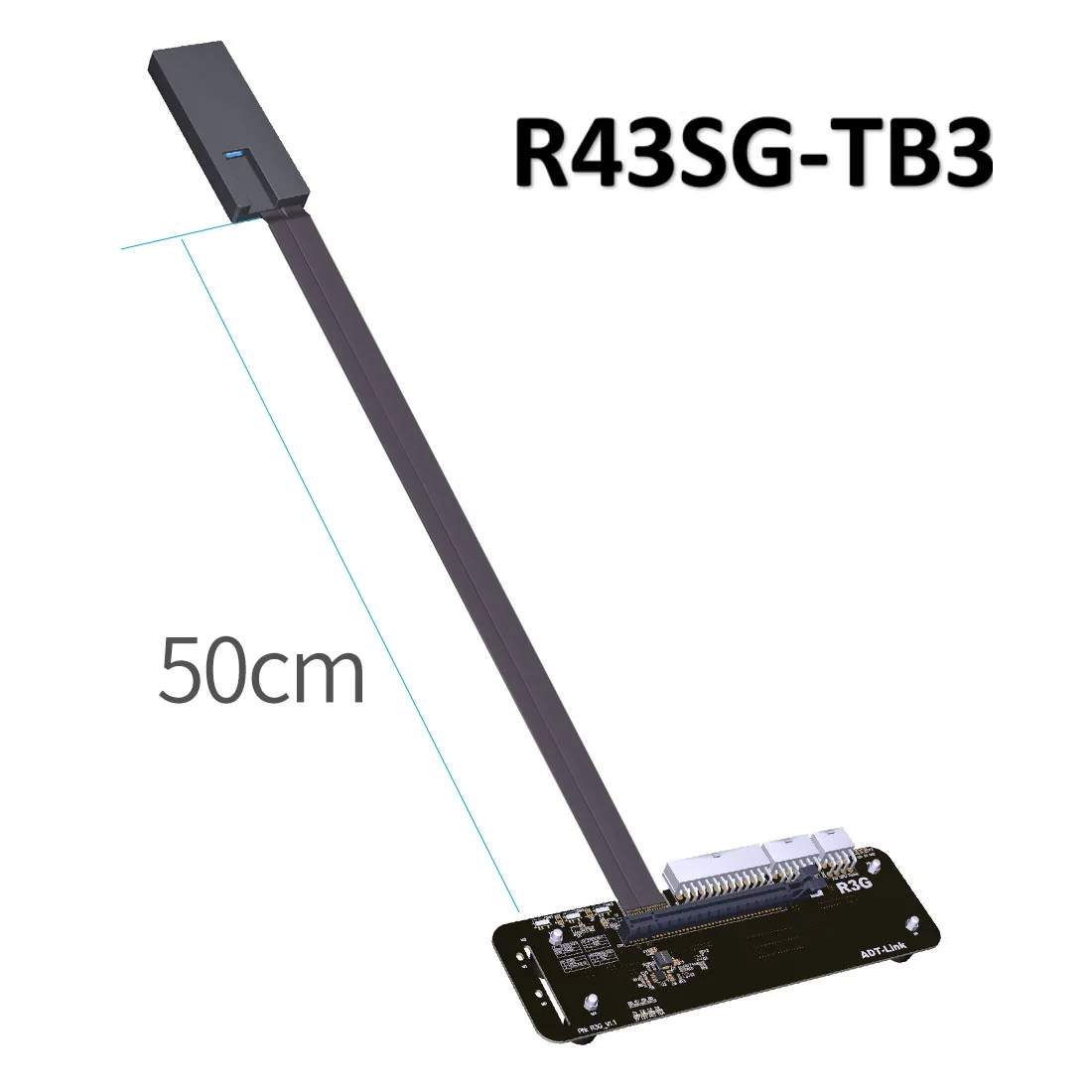 ADT-Link R43SG-TB3 PCIe x16 PCI-e x16 to TB3 Extension Cable PCI-Express Cables eGPU Adapter