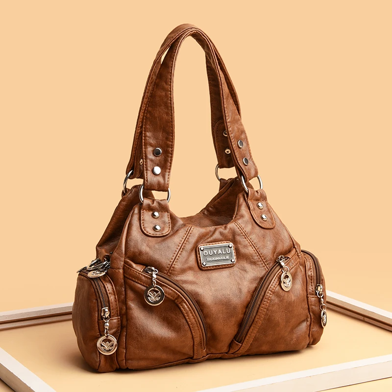 2021 Vintage Women Bags Designer Handbags Women Shoulder Bags Female Top-handle Bags Fashion Crossbody Purses for Women