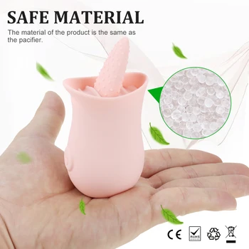 Anal Tongue Licking Vibrator Rechargeable Tongue Massage 10 Speeds Vibrating Quiet Clitoris G-spot Stimulator Sex Toys for Women 4