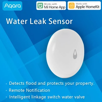 

Aqara Water Leak Sensor zigbee Smart IP67 Waterproof work with Xiaomi Mi Home App compatible Apple HomeKit Siri Warehouse alarm